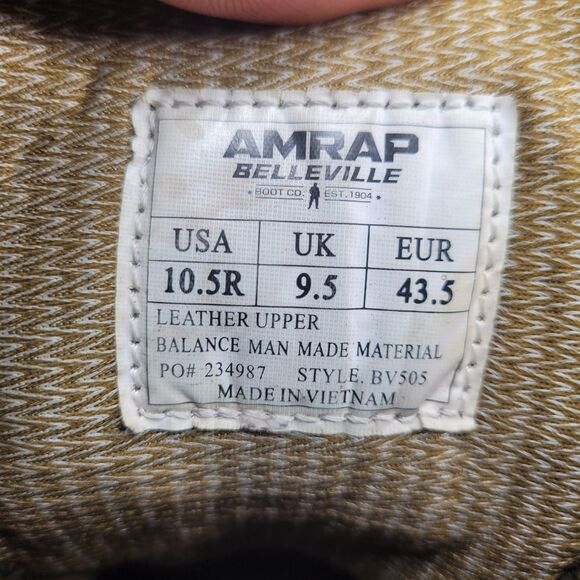 Belleville AMRAP Athletic Field Combat Boots Mens Size 10.5 Coyote Brown Shoes main image 10